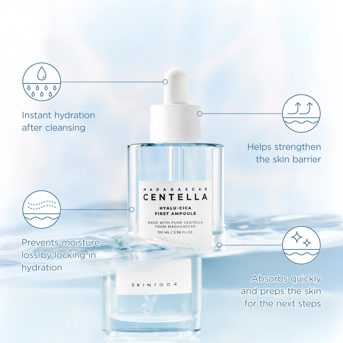 SKIN1004 Madagascar Centella Hyalucica First Ampoule 100ml