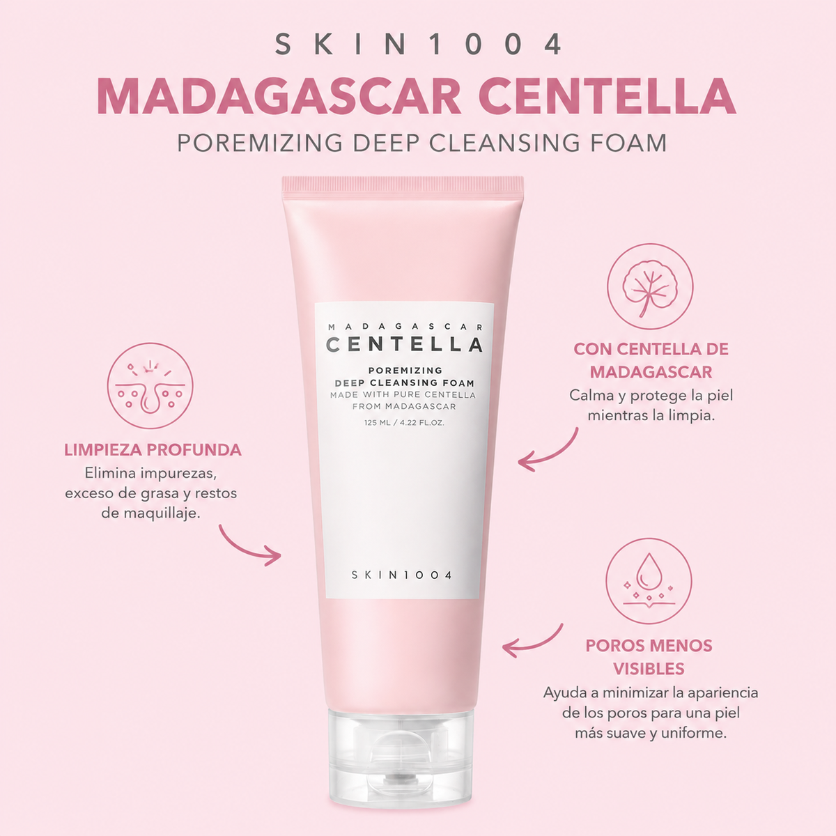SKIN1004 Madagascar Centella Poremizing Deep Cleansing Foam 125ml