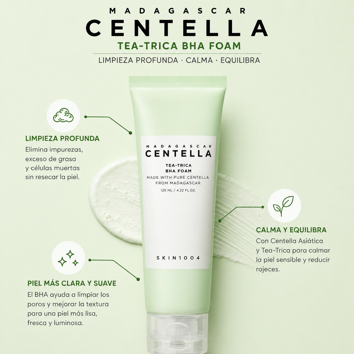 SKIN1004 Madagascar Centella Teatrica BHA Foam 125ml