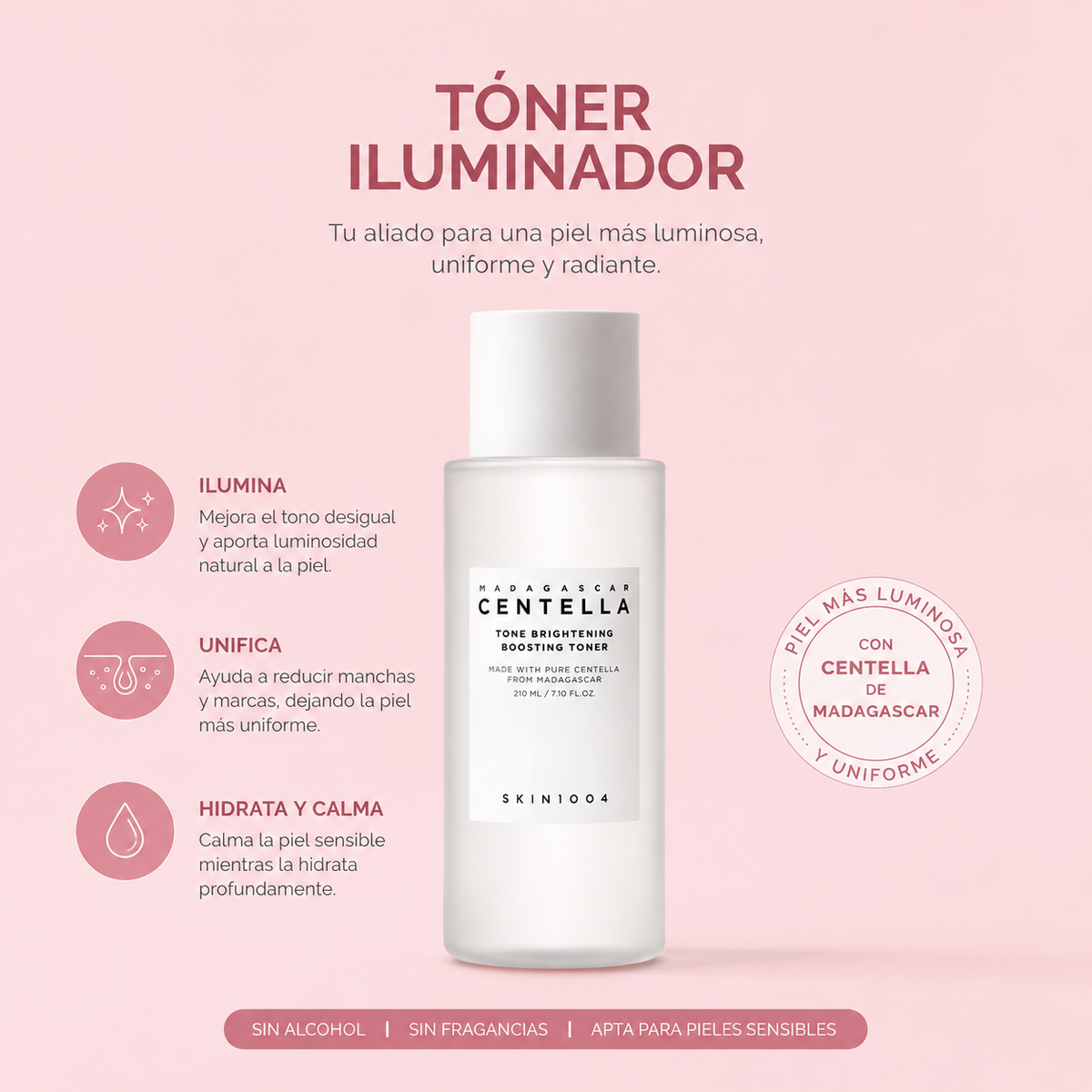 SKIN1004 Madagascar Centella Tone Brightening Boosting Toner 210ml