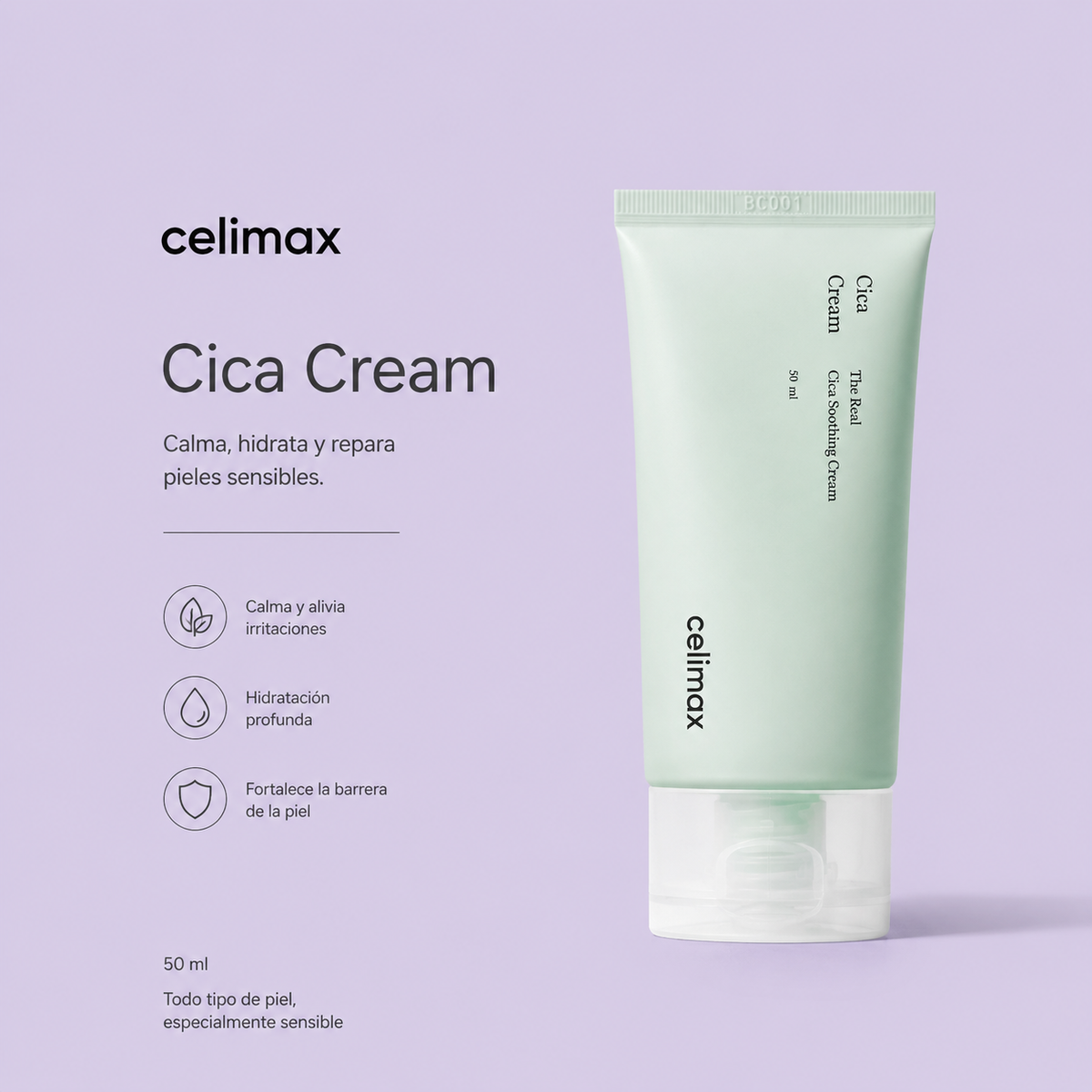Celimax The Real Cica Soothing Cream 50ml