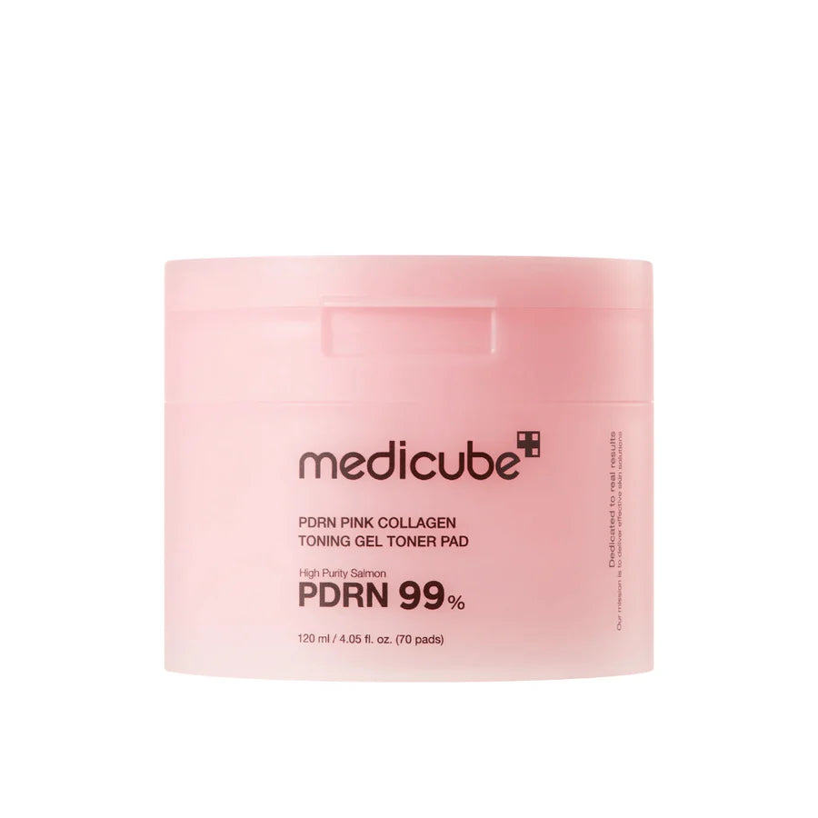 MEDICUBE PDRN Pink Collagen Toning Gel Toner Pad 70 uds